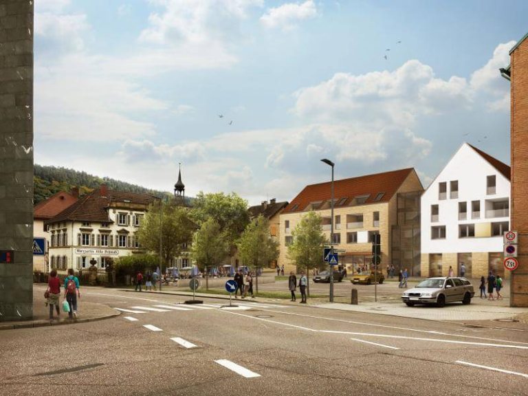 Leben in Künzelsau: Neues attraktives Quartier An der Stadtmauer für Wohnen und Einkaufen