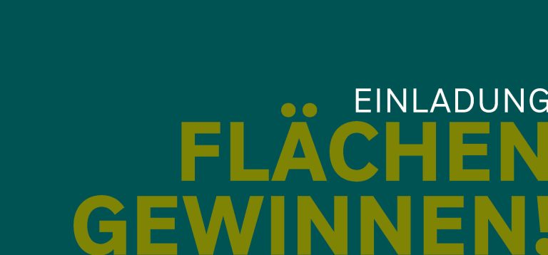 Veranstaltung „Flächen gewinnen!“ – Anmeldung ab sofort möglich