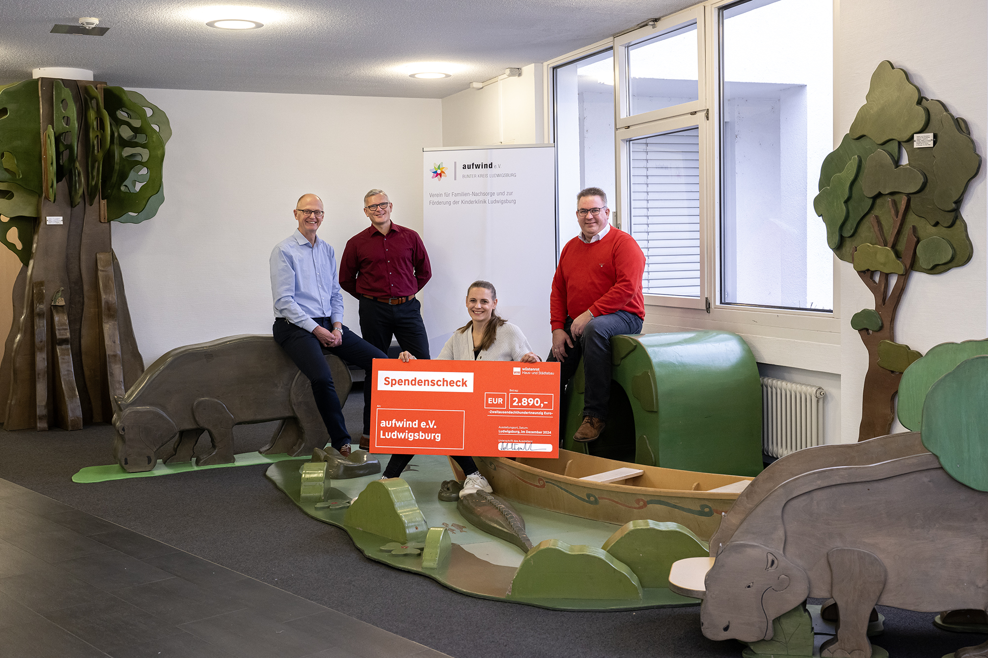 Gruppenfoto Spendencheck