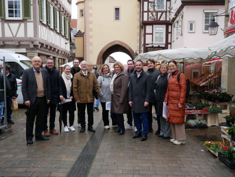 Stadterneuerung in Winnenden: Besuch des Ministeriums
