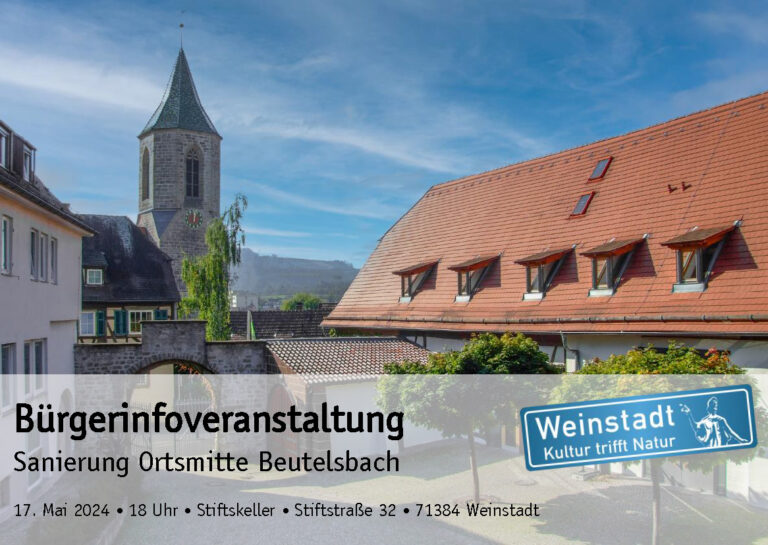 Bürgerinfoveranstaltung in Weinstadt