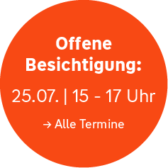 Offene Besichtigung am 25.07. von 15 - 17 Uhr. Ohne Voranmeldung.